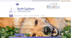Desktop Screenshot of northspokvetclinic.com