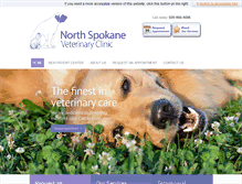 Tablet Screenshot of northspokvetclinic.com